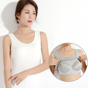莫代尔罩杯一体式带垫吊带背心女抹胸内衣贴身性感小内搭夏季打底