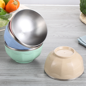 幼儿园儿童304不锈钢碗隔热耐摔米饭碗日式防烫大小汤碗学生餐具