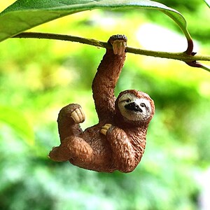 德国思乐14793 仿真三趾树懒动物模型儿童玩具玩偶绿植装饰小挂件