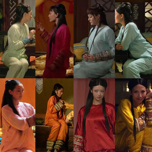 影视古装清朝甄嬛传甄嬛妃子嫔妃同款复古风睡衣