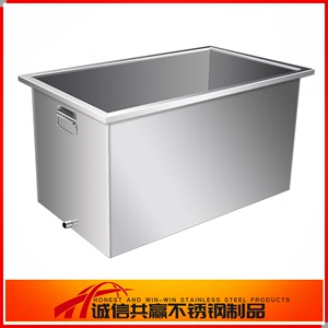 不锈钢水箱方形储水箱落地式不锈钢浸泡池移动式卤煮桶工业储水桶