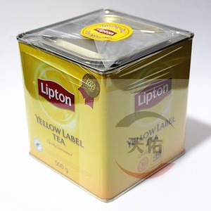 立顿黄牌精选红茶500克港式锡兰红碎茶小黄罐装斯里兰卡23.11月产