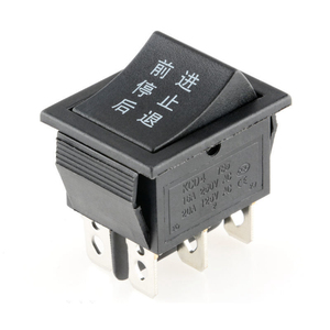 kcd4船型开关6脚3档儿童玩具车卡丁车电动车前进后退启动按钮开关