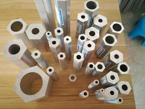 六角铝管六棱铝合金空心管对边50内径39mm外六角内圆六方铝管切割