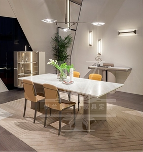 悦兰诗高端定制家具 turri款意大利轻奢别墅简约长餐台简约西餐桌