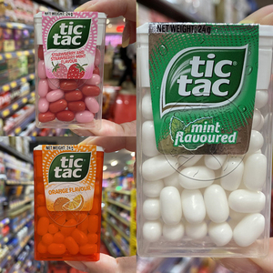 香港代购 进口港版TicTac糖 嘀嗒糖 劲凉薄荷味/草莓味/香橙味24g