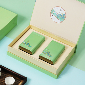 茶叶礼盒装空盒崂山日照绿茶春茶茶叶罐包装盒空礼盒龙井包装定制