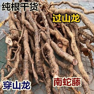中药材正宗野生南蛇藤鲜花过山枫过山龙穿地龙穿山龙纯根干品包邮