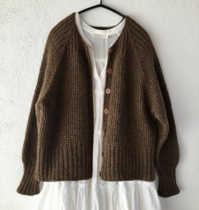 棒针开衫毛衣编织图解