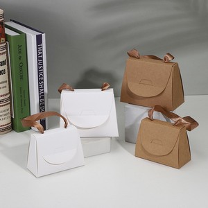 创意韩式牛皮纸礼盒小号手提盒包装礼品袋手提袋纸质折叠礼盒糖盒