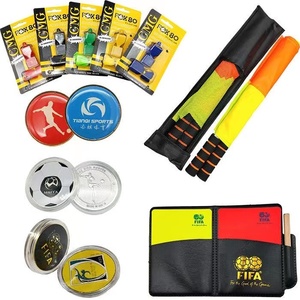 足球比赛裁判巡边旗FIFA挑边器红黄牌裁判套装备口哨子边裁旗FIFA