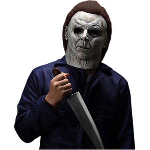 万圣节杀戮迈克尔迈尔斯头套 月光光心慌慌面具发光全脸恐怖道具