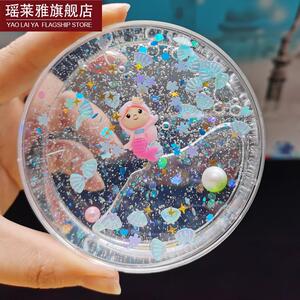 m家的起泡胶水晶泥解压越玩越大的少女心无毒史莱姆原液泥巴