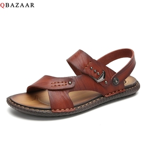 凉鞋子男土时尚外穿网红舒服沙溪扦鞋开车用工装拖着2021潮流司机