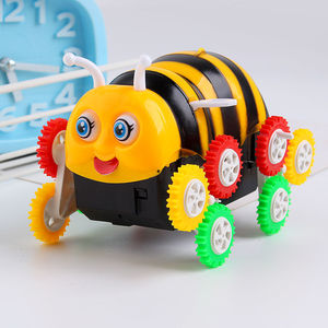 电动蜜蜂翻斗车自动翻转特技卡通动物小汽车宝宝抖音网红同款玩具