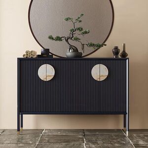 新中式鞋柜现代禅意装饰柜玄关柜轻奢客厅储物柜别墅鞋柜意式轻奢