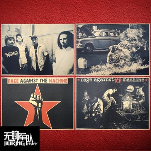 rage against the machine 暴力反抗机器摇滚牛皮纸海报装饰画