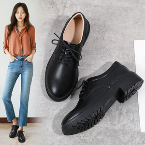 00jamesbondz淘宝西装鞋子女鞋英伦风职业单鞋正装工作鞋搭配黑色