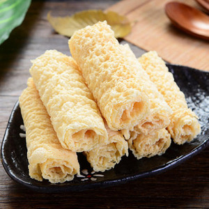 铃铃卷响铃卷油炸腐竹卷豆皮卷炸豆衣卷腐皮卷炸响脆铃卷火锅食材
