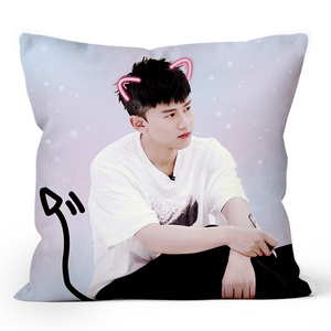 张杰抱枕来图diy照片双面情侣结婚头像女生睡觉生日礼物靠枕订制