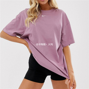 Nike耐克女boyfriend男朋友风格oversize夏季宽松运动休闲短袖T恤