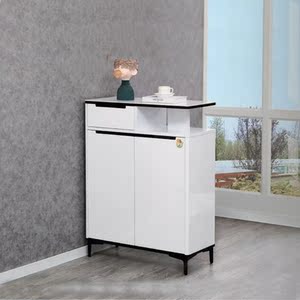 正品开心鼠鞋柜 实木轻奢储物双面鞋架玄关入户组装 香河家具包邮