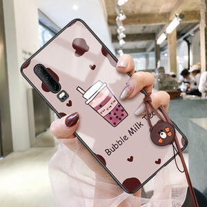 维泡华为p30手机壳p20女网红p30pro全包防摔套p20pr0奶茶por超薄高档