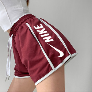nike耐克短裤女夏季宽松休闲透气运动跑步裤百搭抽绳印花薄款热裤