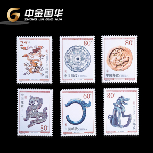 2000-4 龙(文物)(t)套票1套6张 千禧龙年生肖邮票 邮局出品保真