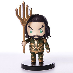 电影派dc正义联盟海王 q版小公仔手办关节可动模型摆件 三叉戟