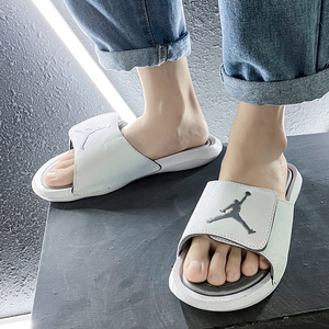 aj拖鞋男夏天休闲百搭室外穿防滑耐磨软底个性情侣aj1莆田一字拖