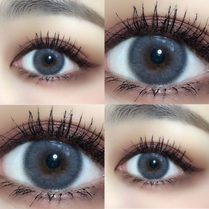 妮妮灰色美瞳半年抛女棕色大小直径12mm自然卡乐芙13mm甜甜圈水润