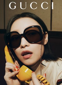 倪妮同款古驰gucci迷链系列女全框注塑太阳镜gg1029sa正品名牌眼镜