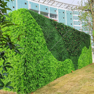 创意仿真绿植墙植物背景墙贴墙假草 室内假花墙塑料草坪墙面装饰