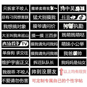 狗狗胸背带魔术字帖k9胸背带可定制魔术贴厂家直销