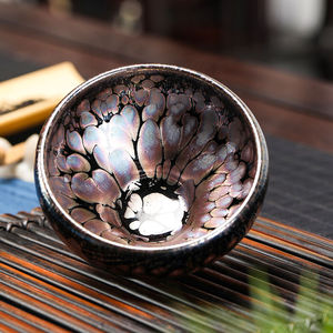 墨珵名家游超扶摇建盏茶杯建窑主人杯单杯高端建阳油滴茶盏功夫茶