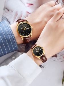 瑞士欧米茄正品1314情侣手表一对品牌名表男女情侣机械表十大品牌