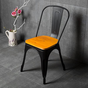 铁皮椅子欧式铁艺餐椅工业风户外休闲靠背椅商用咖啡茶餐厅餐桌椅