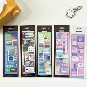 韩国ins风创意复古风电影海报咕卡贴纸电脑素材小卡装饰贴画素材