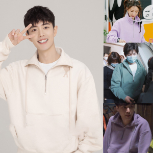 代购ami 21ss卫衣男女 肖战同款翻领爱心 刺绣套头半开领拉链外套