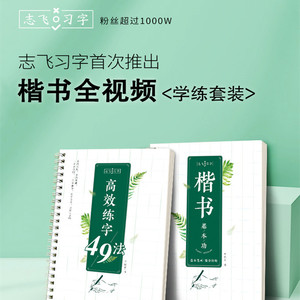 志飞习字楷书高效练字49法初学者入门硬笔正楷临摹练字帖初中生高中