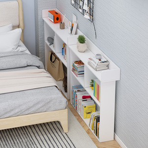 床头置物架卧室靠墙置物柜填塞床边书架缝隙收纳架床尾夹缝长条柜