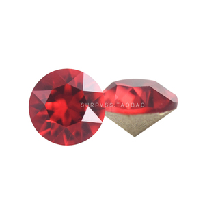 正品奥地利水晶奥钻1088圆形尖底钻美甲DIY贴钻饰品镶嵌276绯红色