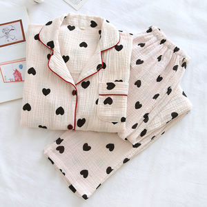 纯棉水洗布睡衣