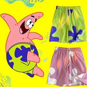 派大星同款短裤男夏季薄款沙滩裤速干可下水五分裤子休闲居家睡裤