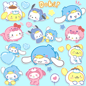 电脑贴纸三丽鸥