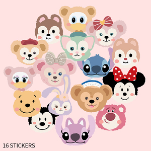 网红达菲熊星黛露笔记本电脑贴纸卡通可爱行李箱手机ipad贴画防水