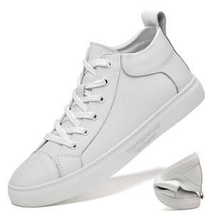 高帮小白鞋男真皮加绒保暖高邦板鞋2021新款白鞋冬季韩版潮流棉鞋