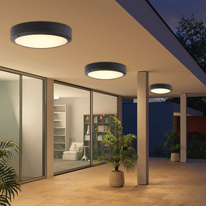 欧式现代简约户外防水防蚊虫吸顶灯室外阳台灯露台庭院门口入户灯