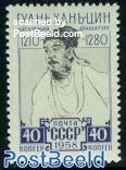 324苏联邮票1958年2262中国剧作家关汉卿1全雕刻版